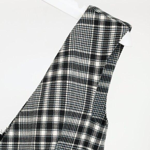 Veronica Beard Lark Black & White Plaid Cotton-Blend Sheath Midi Dress - Picture 5 of 11